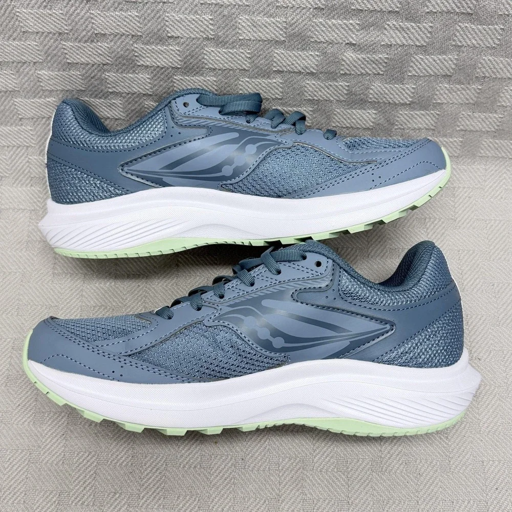 Saucony Women's Cohesion 17 Running Shoes Size 8.5 Mirage/Jade Blue‎
